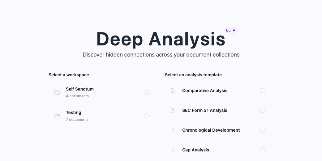 Ask Questions or Select Templates